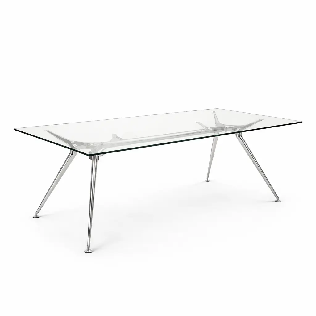 Mesa de despacho Arkitek Actiu 180 x 88 cm cristal