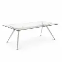 Mesa de despacho Arkitek Actiu 180 x 88 cm cristal