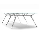 Mesa de reunión Arkitek Actiu cristal fondo 160 cm