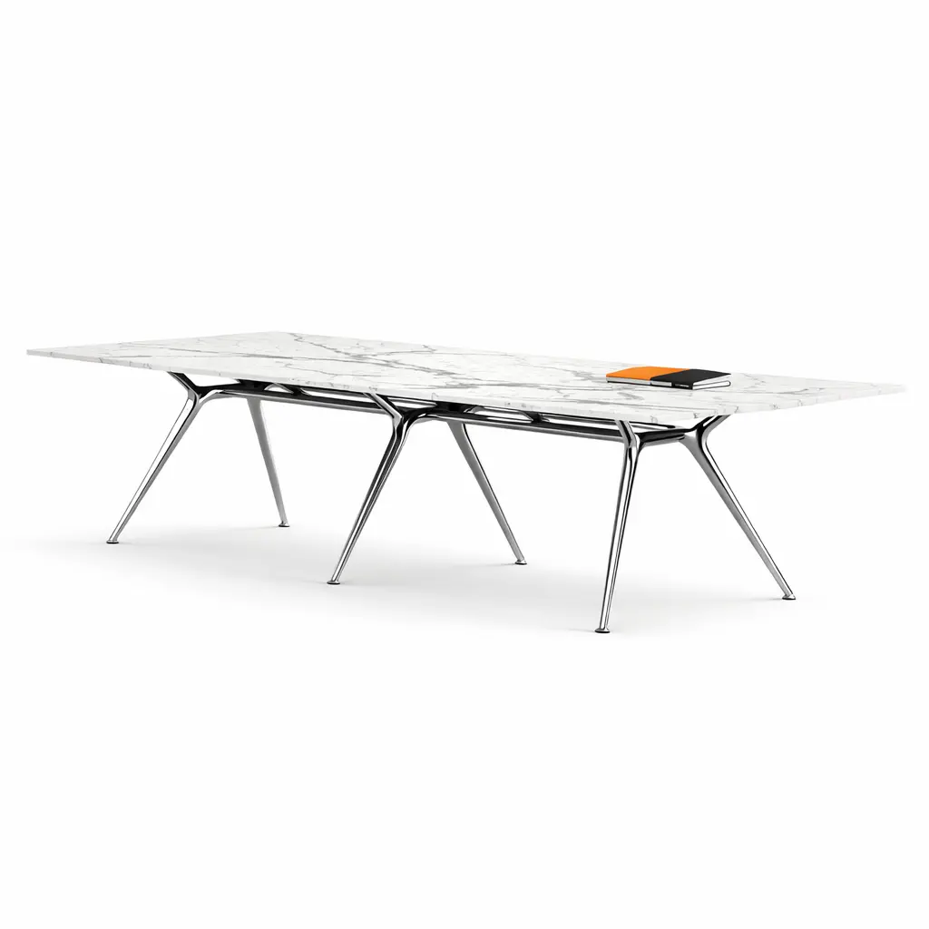 Mesa de reunión Arkitek Actiu fenólico mármol fondo 160 cm