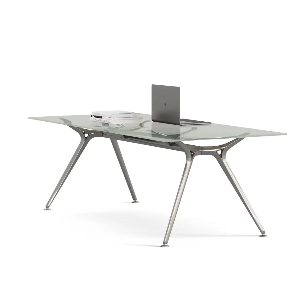 Mesa recta Arkitek Actiu 160 x 80 cm cristal