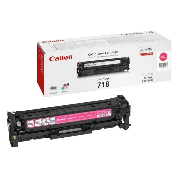Tóner láser original CRG 718MG Canon magenta
