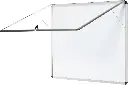 Vitrina para anuncios magnética con apertura superior, cerradura, marco de aluminio y puerta de metacrilato