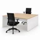 Mesa doble Ofimat Plus Actiu fondo 137 cm bicolor | Personalizada