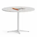 Mesa redonda exterior Tabula Tar 20 Actiu fenólico mármol 74 cm de alto