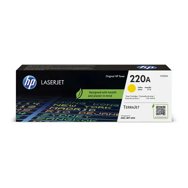 Tóner láser original W2202A HP 220A amarillo
