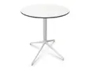 Mesa redonda abatible exterior fenólico mármol Tabula Tar 40 Actiu 74 cm de altura