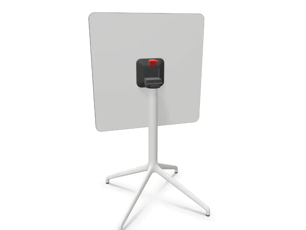 Mesa cuadrada abatible exterior fenólico mármol Tabula Tar 40 Actiu 74 cm de altura