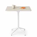 Mesa cuadrada abatible exterior fenólico mármol Tabula Tar 40 Actiu 74 cm de altura
