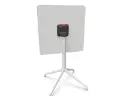 Mesa cuadrada abatible exterior fenólico mármol Tabula Tar 40 Actiu 74 cm de altura