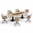 Mesa de reunión octogonal fija Menssula Actiu 360 x 150 cm