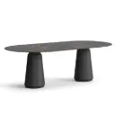 Mesa de reunión ovalada Dorik Actiu fenólico mármol 220 x 100 cm