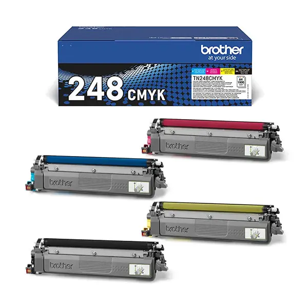 Tóner láser original TN-248BK Brother (Pack 4 colores)