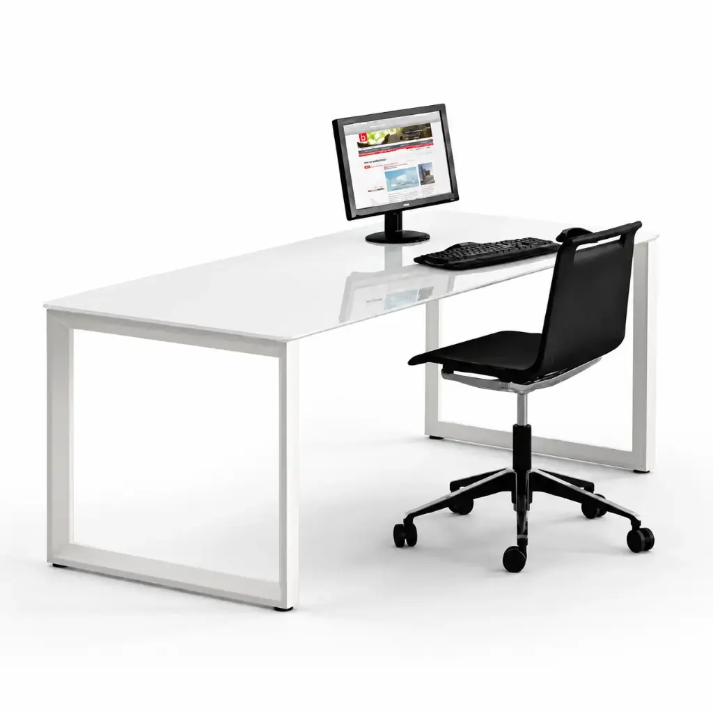 Mesa recta Vital Plus ST Actiu marco cerrado fondo 80 cm