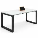 Mesa recta Vital Plus 60 Actiu cristal marco cerrado fondo 80 cm
