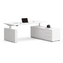 Mesa elevable de dirección con apoyo en armario Mobility Executive Actiu 200 x 100 cm
