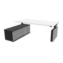 Mesa elevable de dirección con apoyo en armario Mobility Executive Actiu 200 x 100 cm