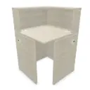 Mostrador esquinero Ofimat Plus 70 cm de ancho x 70 de fondo personalizado