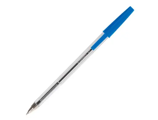 [KF26039] Bolígrafo Q-Connect transparente 0.4 azul