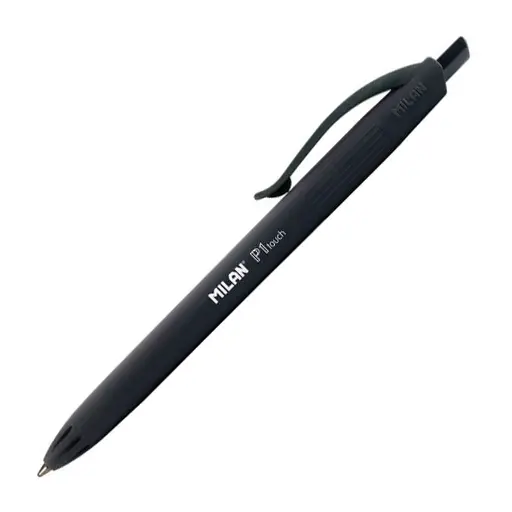 Bolígrafo retráctil Milan P1 touch negro