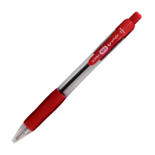 Bolígrafo retráctil Grafoplas Scriba BP2 rojo