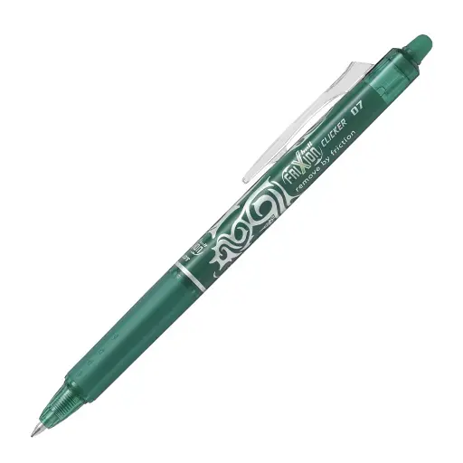 Bolígrafo retráctil borrable Pilot FriXion Ball Clicker 0,7 verde