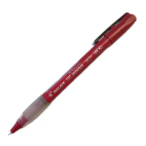Bolígrafo roller Pilot V-2000 0,5 rojo