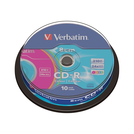 MiniCD -R 210 MB Verbatim (Tarrina 10 unidades)