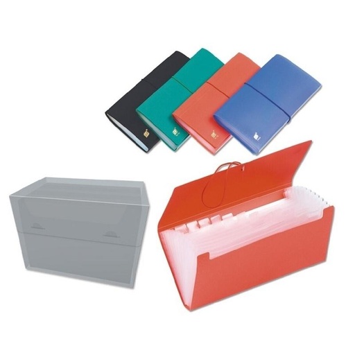 Carpeta clasificadora para recibos de 13 departamentos