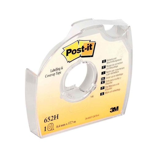 Cinta adhesiva para ocultar de 8,4 mm x 17x7 m Post-it 652H