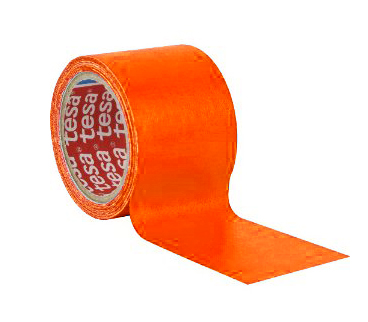 Cinta adhesiva para precintar disfraces naranja 66 m x 50 mm Tesa