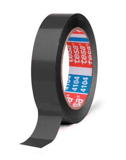 Cinta adhesiva para precintar disfraces negra 66 m x 19 mm Tesa
