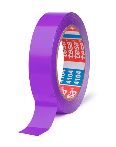 Cinta adhesiva para precintar disfraces violeta 66 m x 19 mm Tesa
