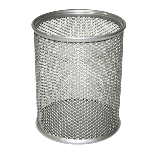 Cubilete metálico gris plata Bismark