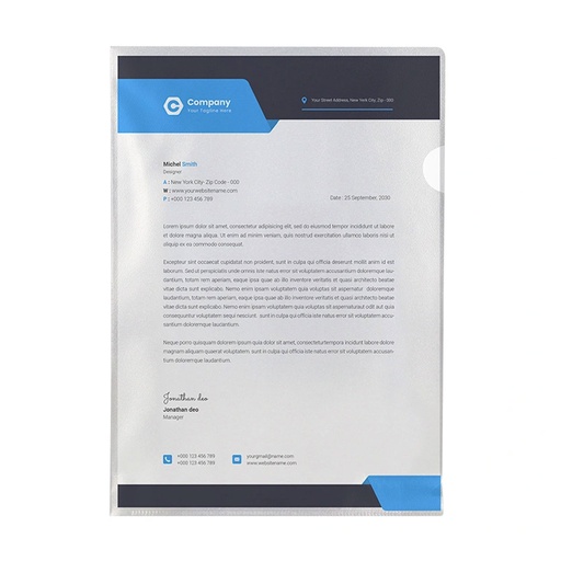Dossier uñero A4 transparente Q-Connect