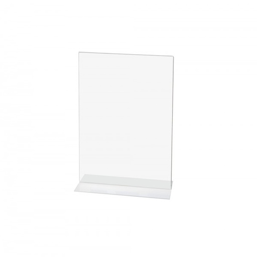 Expositor de metacrilato A5 con forma de T