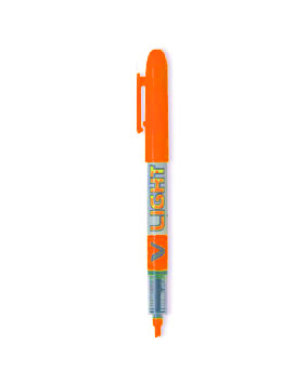 Rotulador fluorescente Pilot V Light naranja tinta líquida