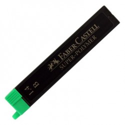 Minas Faber-Castell Super-Polymer 1,4 mm B (Tubo de 6 unidades)