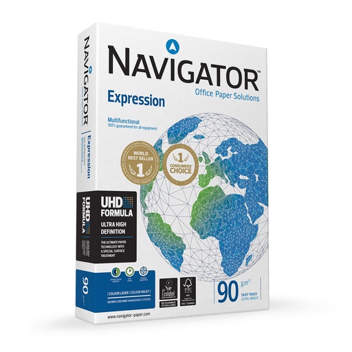 Papel A4 90 g/m² Navigator Expression (Paquete 500 hojas)