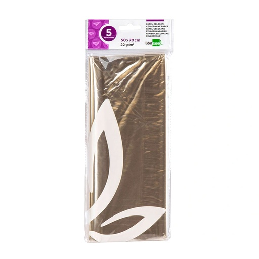 Papel celofán transparente 50 x 70 cm