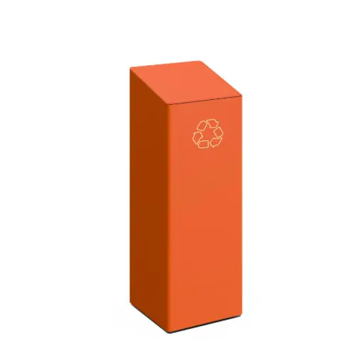 Papelera metálica de reciclaje Berna M