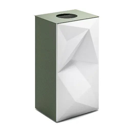 Papelera metálica de reciclaje Vevey