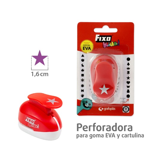 Perforadora para goma EVA estrella 1,6 cm