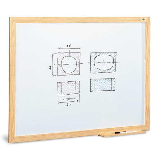 Pizarra blanca estratificada 70 x 95 400-4IND Faibo