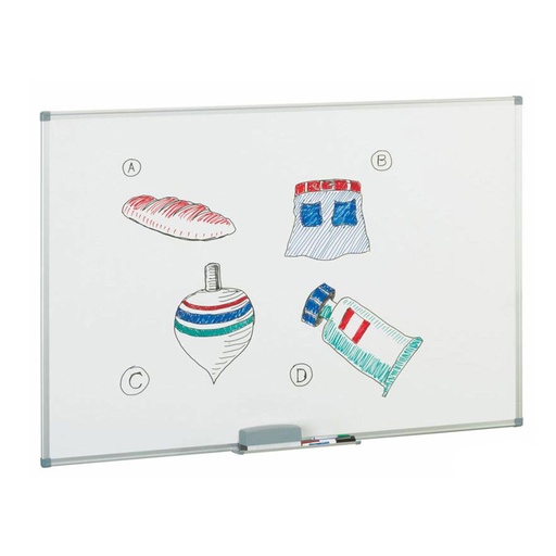 Pizarra blanca melaminada 120 x 200 800-5 Faibo