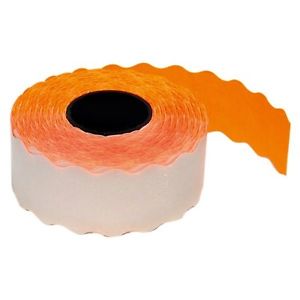Rollo para etiquetadora 1500 etiquetas naranjas PVP de 26 x 12 mm