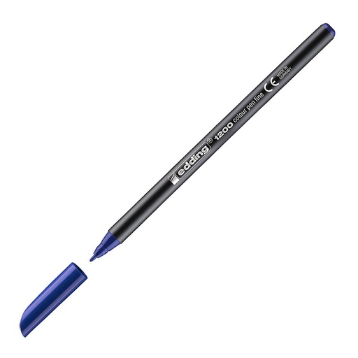 Rotulador Edding 1200 azul punta fina para papel