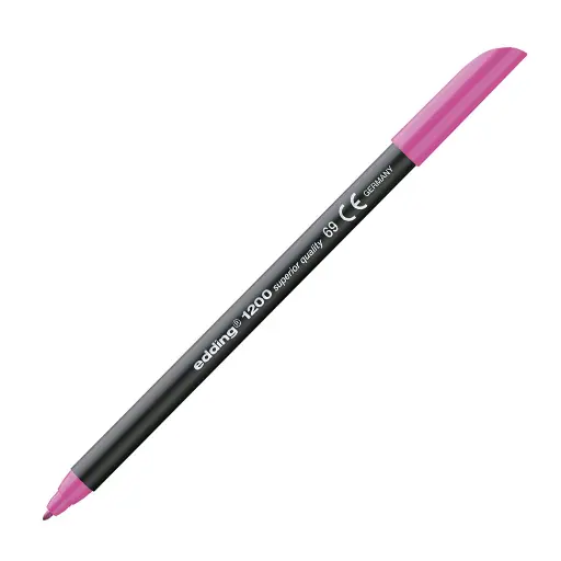 Rotulador Edding 1200 rosa neon nº69  punta fina para papel