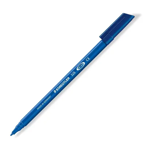 Rotulador Staedtler 326 Noris Club punta fina azul lavable