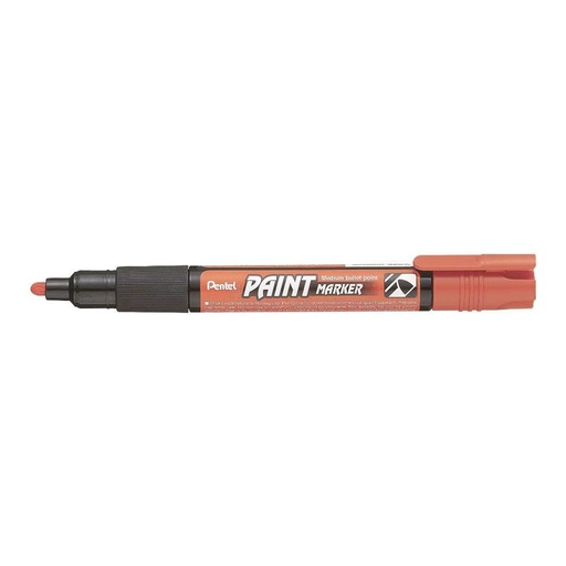 Rotulador de pintura Pentel Paint Marker naranja MMP20-FO punta media para metal vidrio y piedra